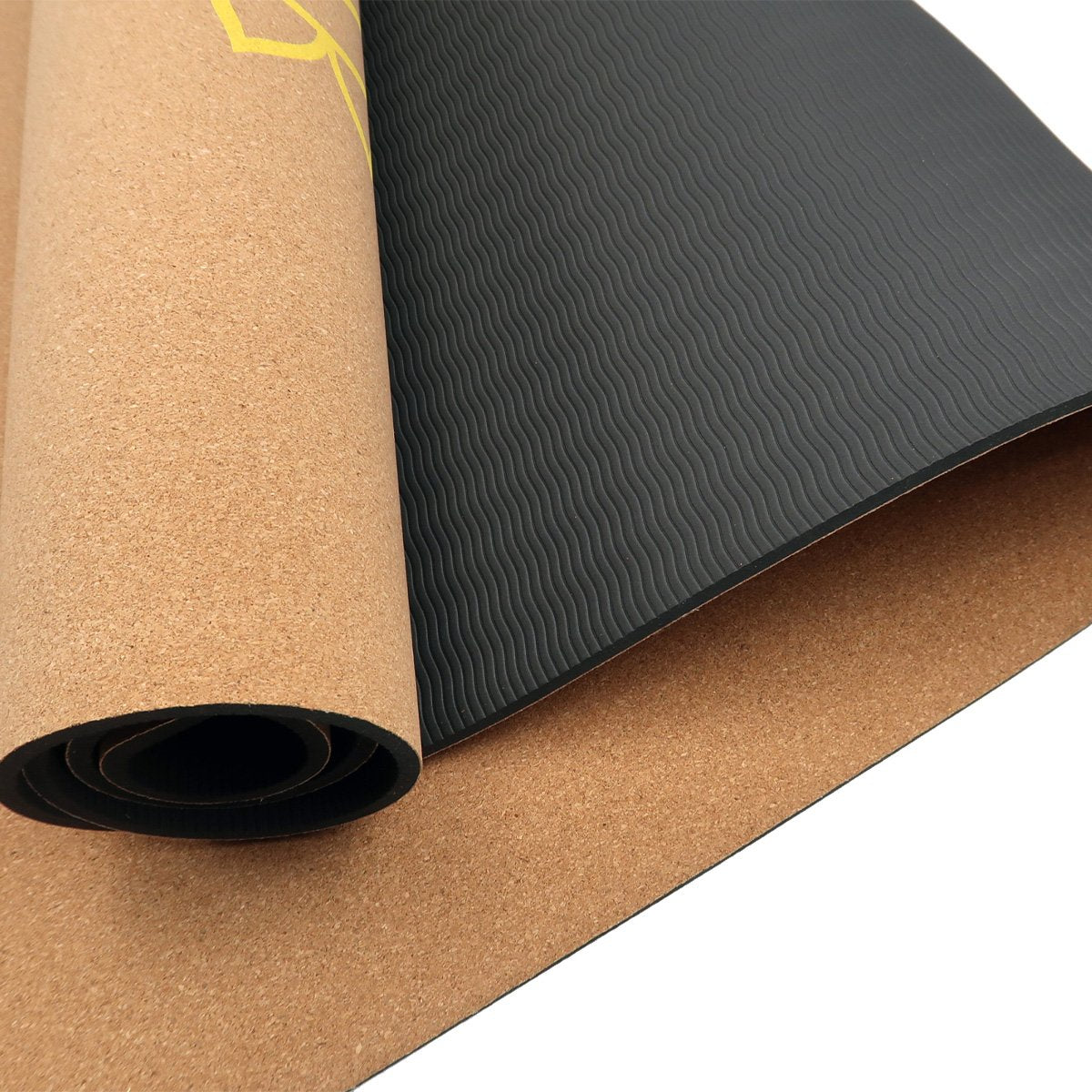 Cork Yoga Mat with Carry Straps - Chakras